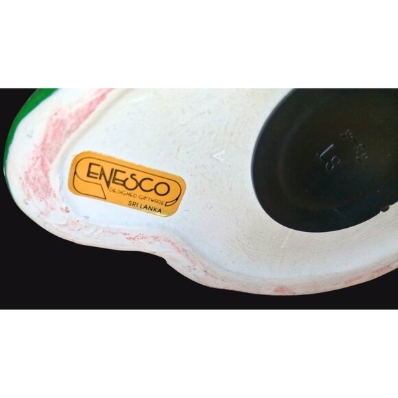 Rare Enesco Santa Clown Coin Bank Ceramic Christmas Decoration - Picture 7 of 8